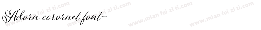 Adorn corornet font字体转换